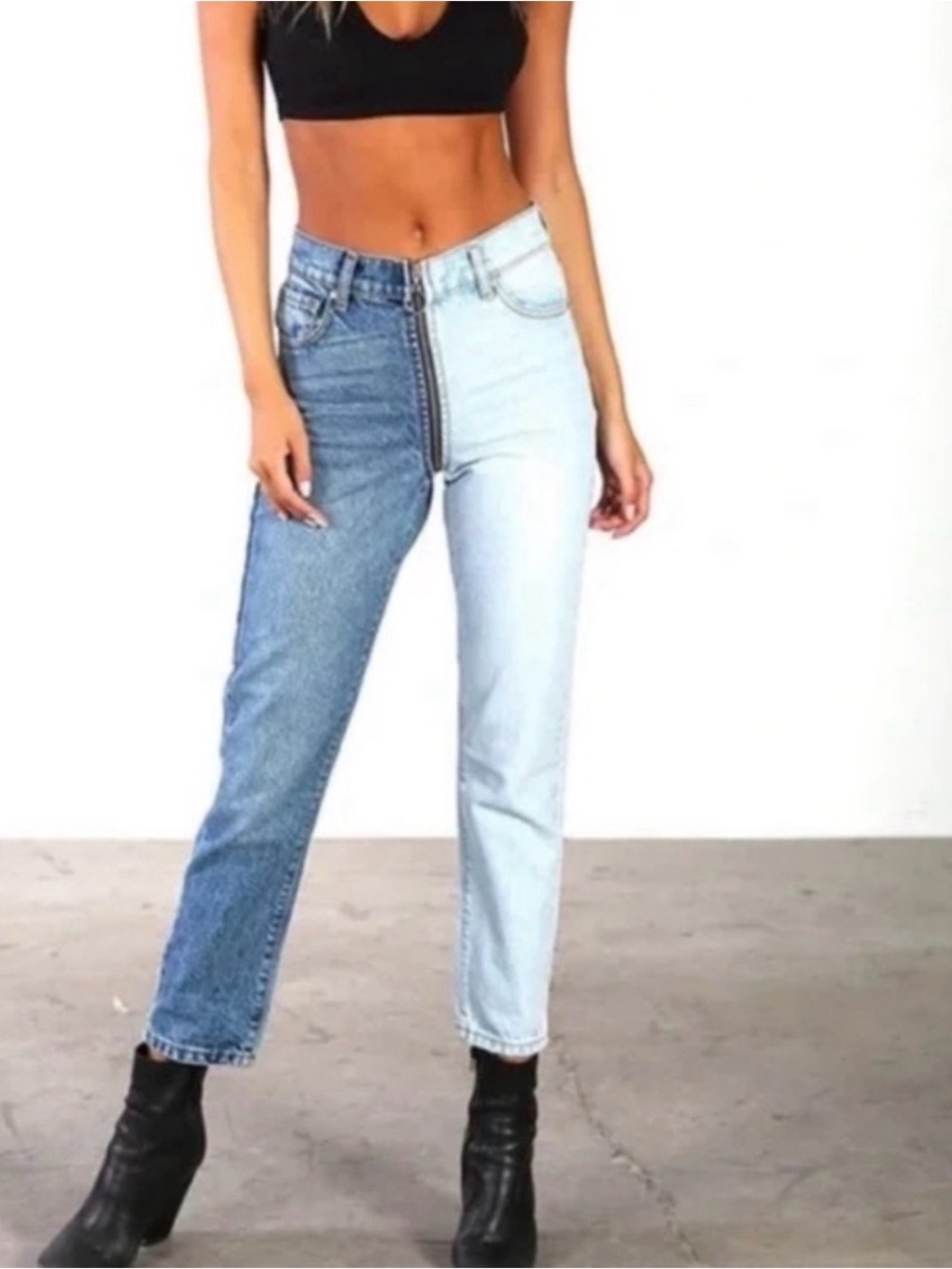 Revice Yin Yang High-Rise Straight Jeans